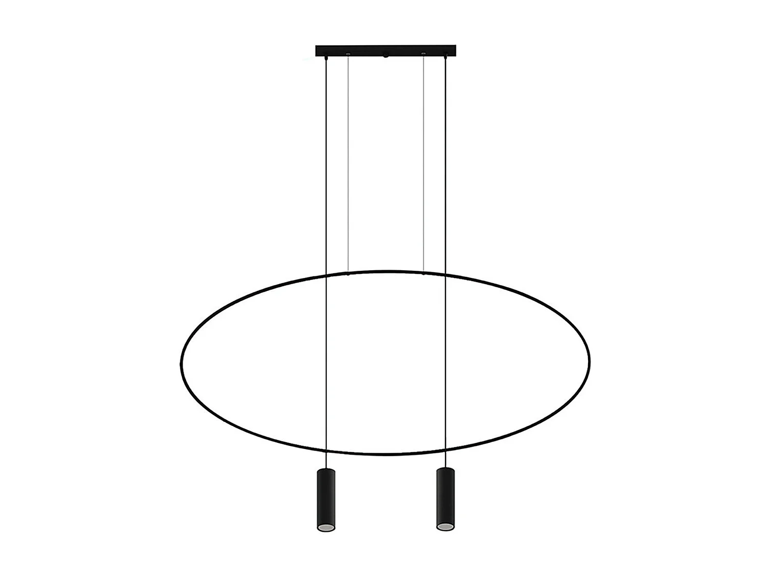 Lampe suspendue Caelis 2 noir