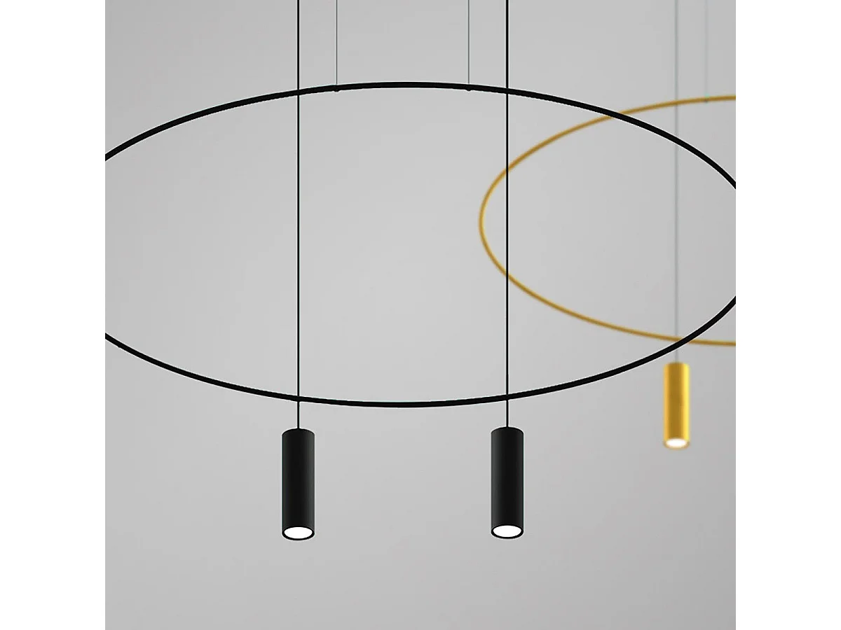 Lampe suspendue Caelis 2 noir