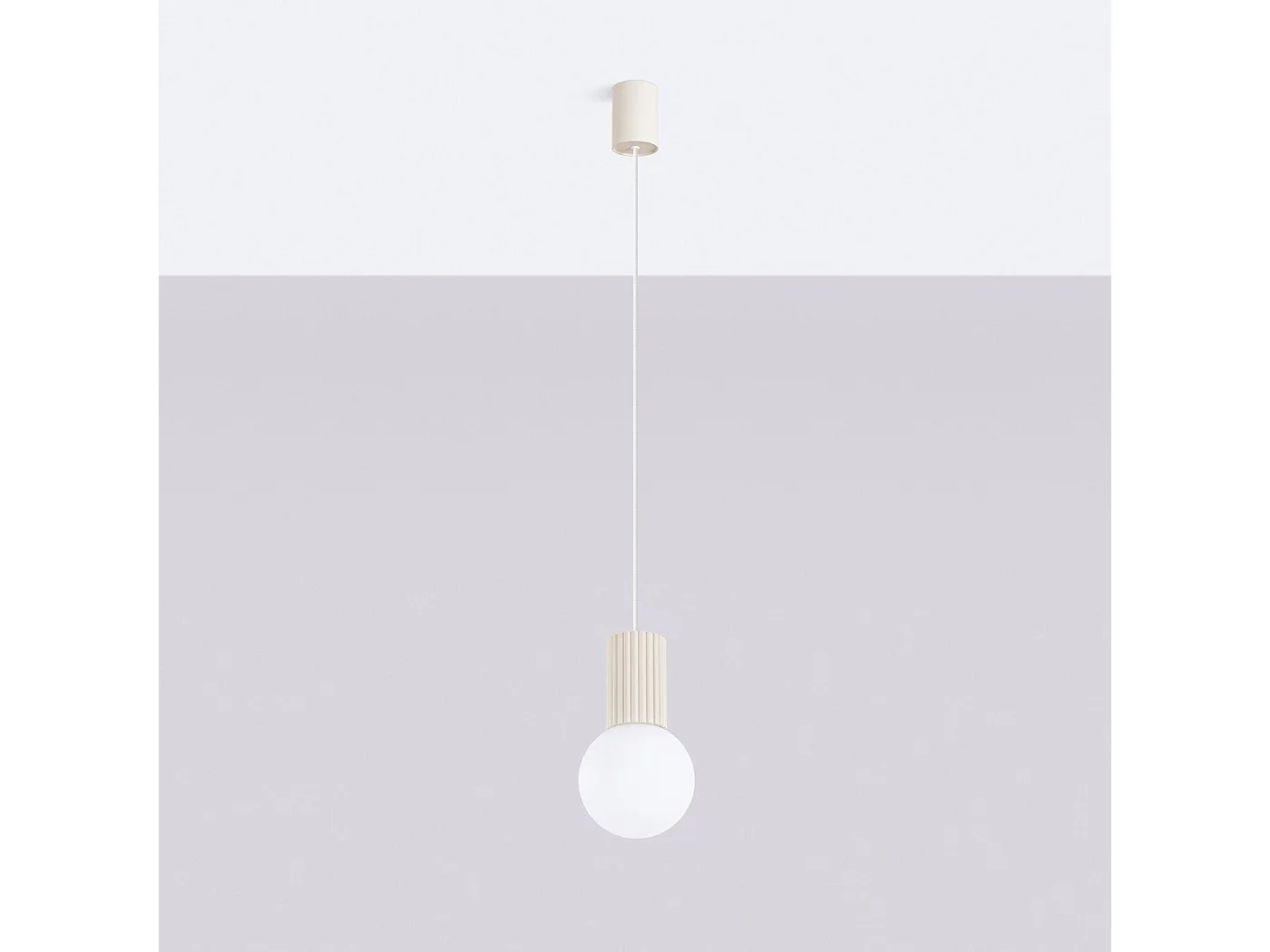 Lampe suspendue Orbis 1 beige