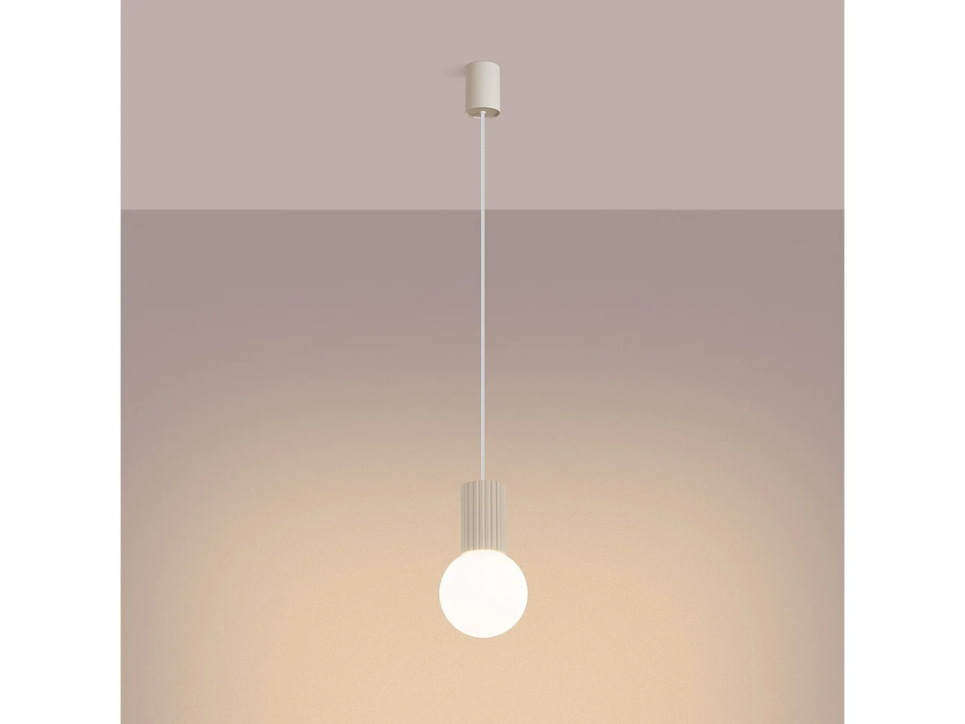 Lampe suspendue Orbis 1 beige