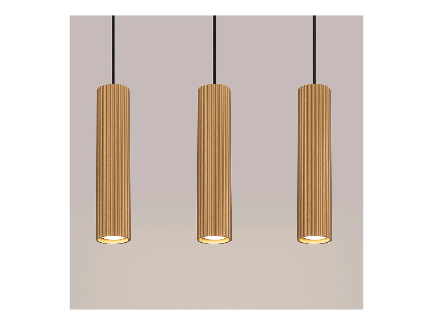 Lampe suspendue Onyx 3L or