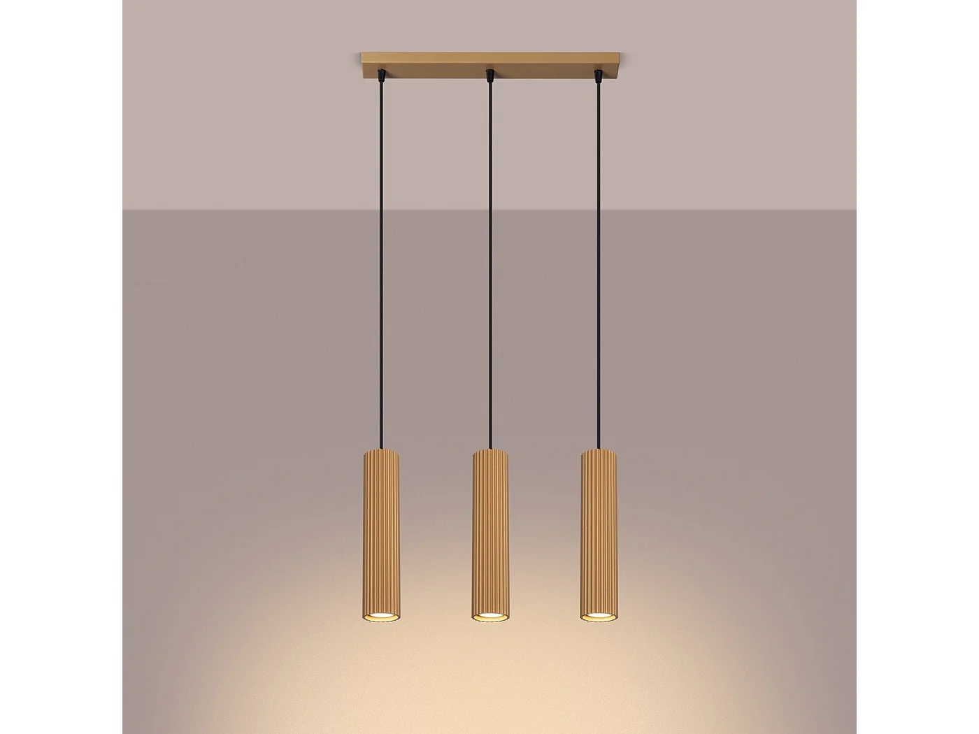 Lampe suspendue Onyx 3L or