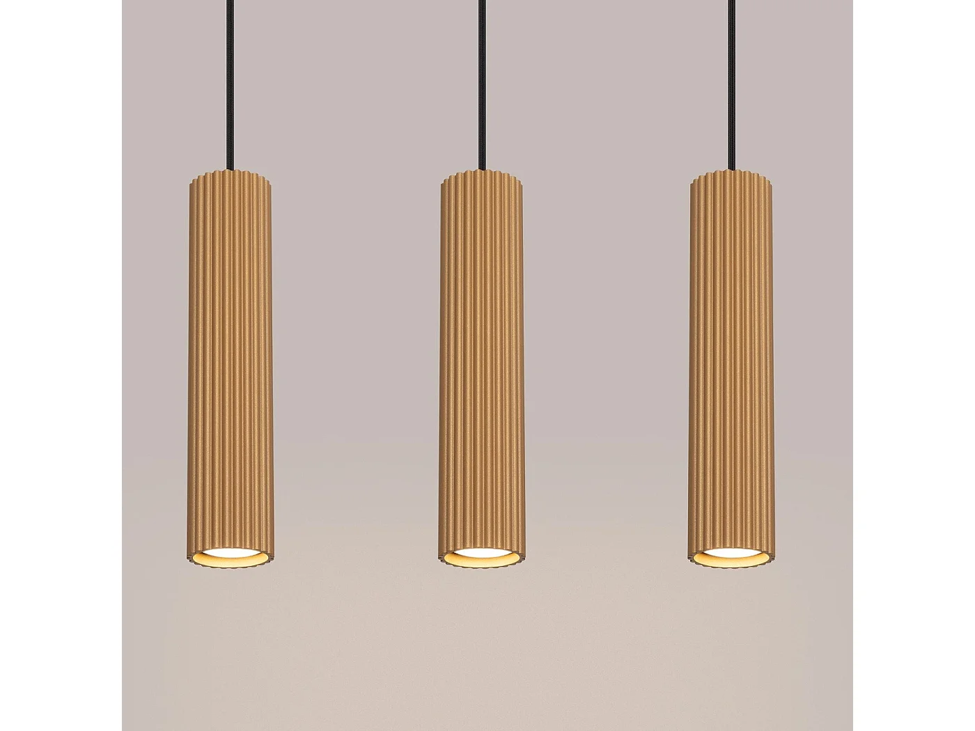 Lampe suspendue Onyx 3L or