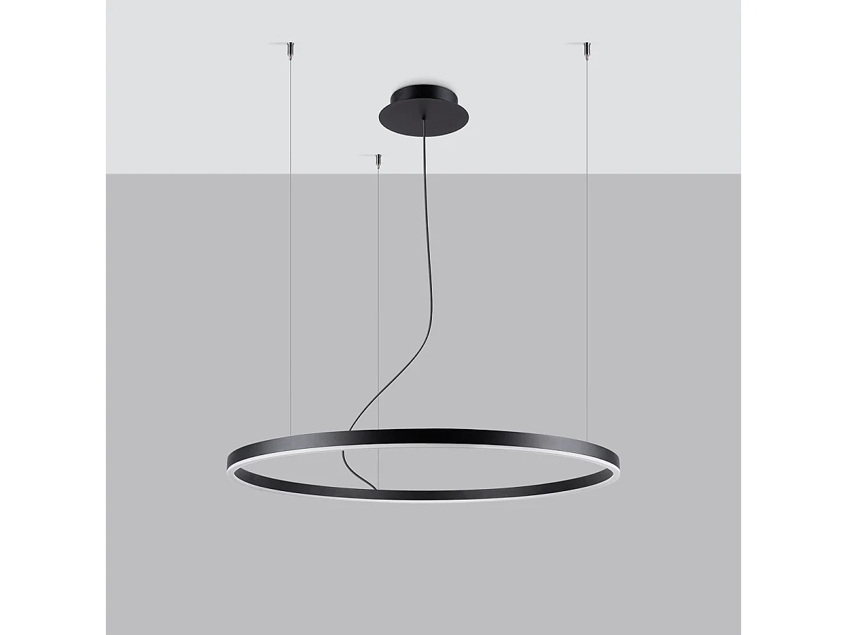 Lustre Aster 80 noir LED 3000K