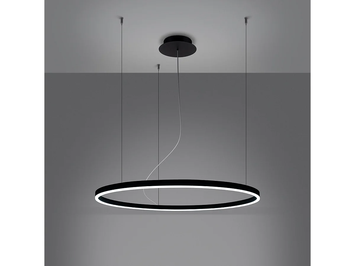 Lustre Aster 80 noir LED 3000K