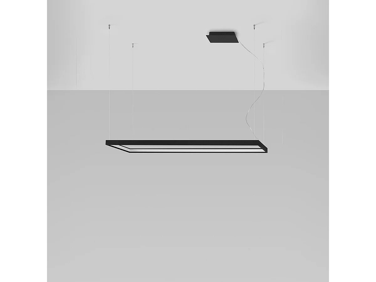 Lustre Sirius L noir 4000K