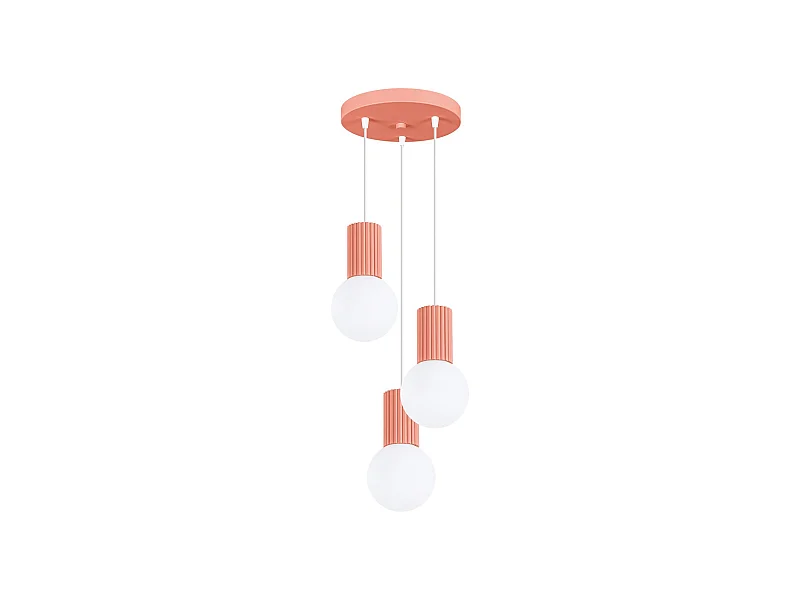Lampe pendante Orbis 3P peach