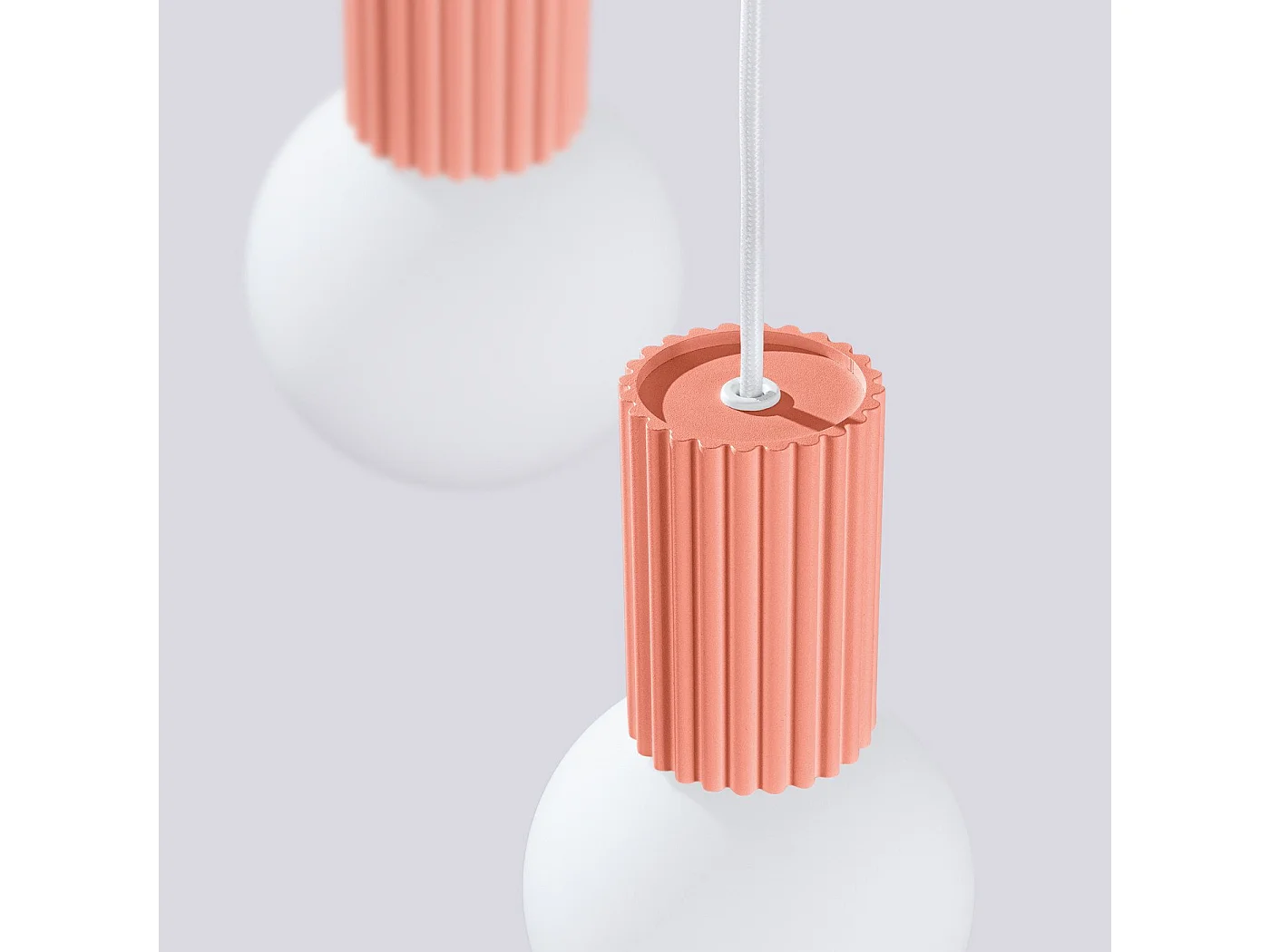 Lampe pendante Orbis 3P peach