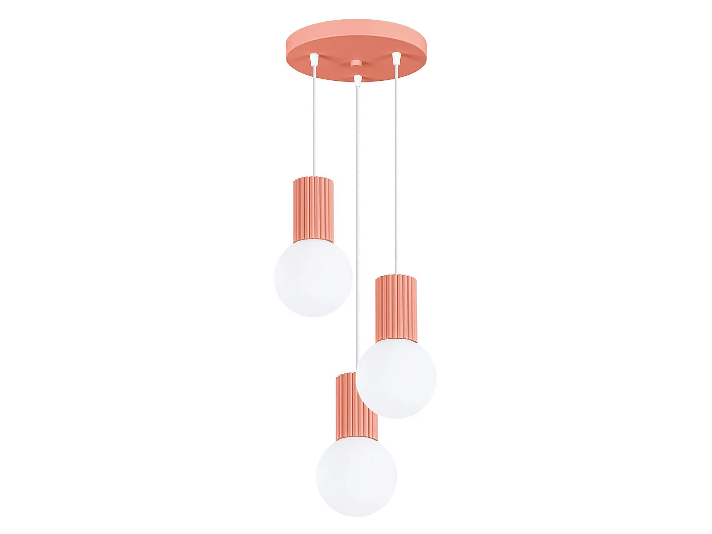 Lampe pendante Orbis 3P peach