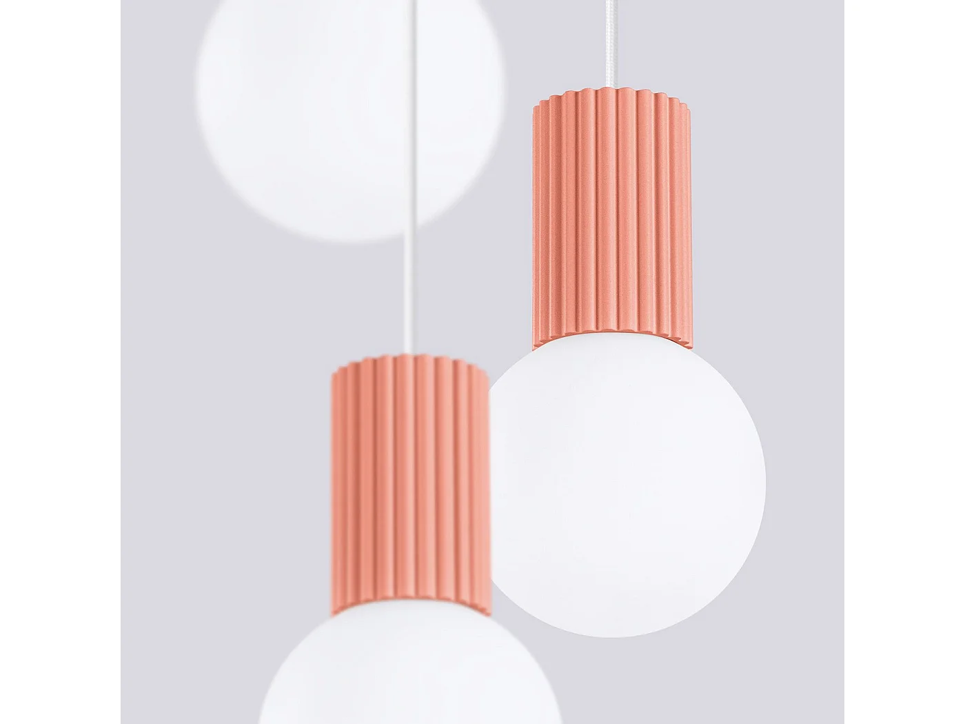 Lampe pendante Orbis 3P peach