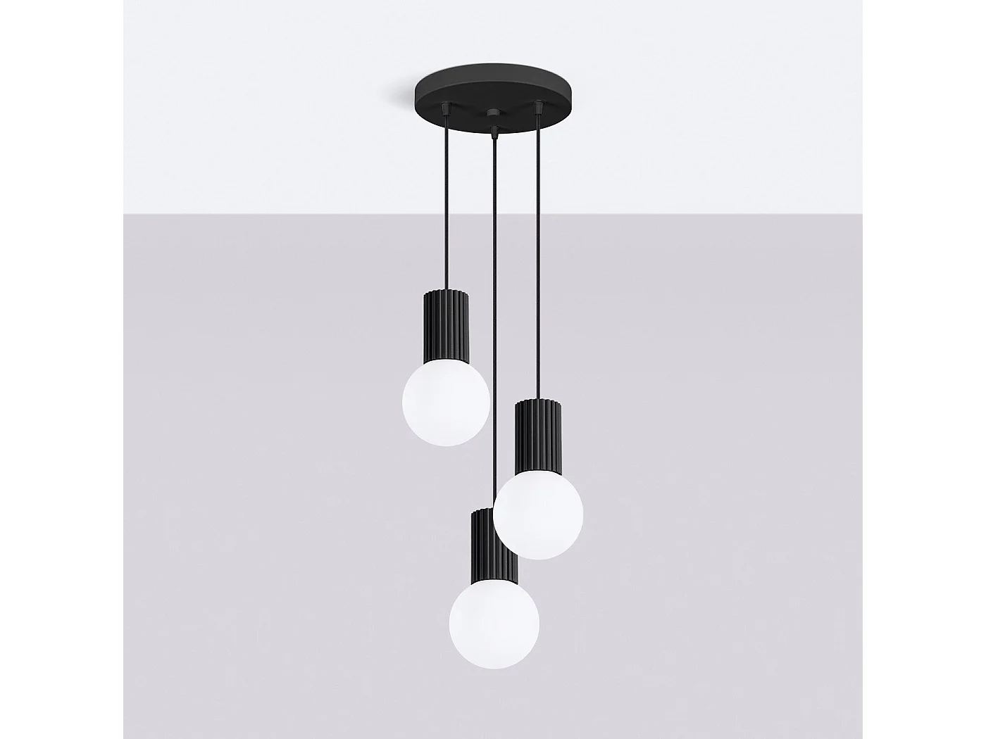 Lampe suspendue Orbis 3P noir