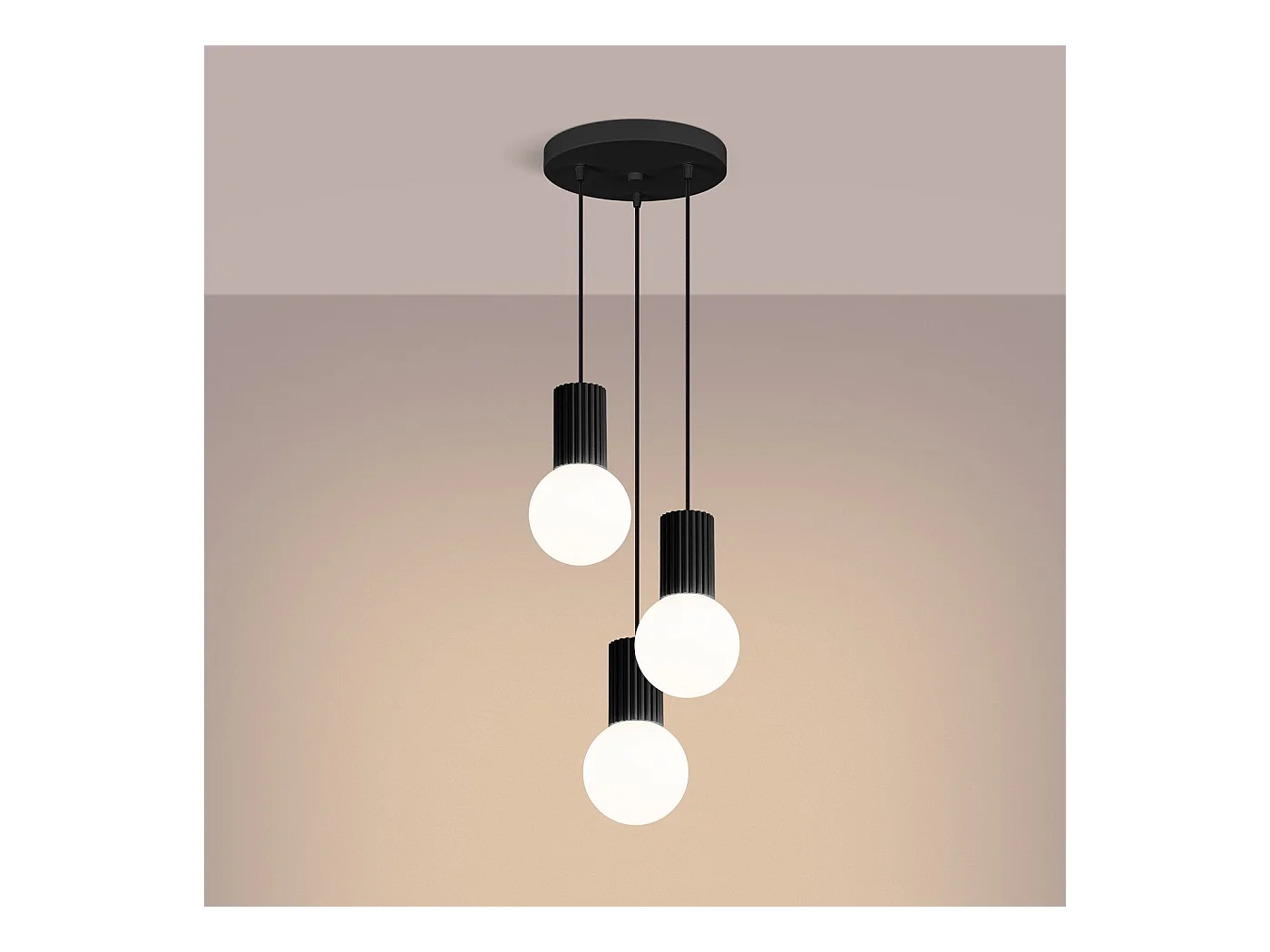 Lampe suspendue Orbis 3P noir