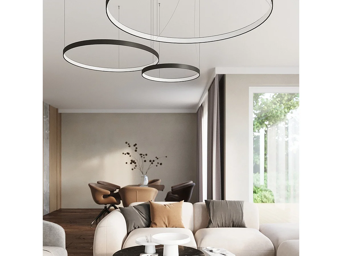 Lustre Nyra 78 noir 4000K