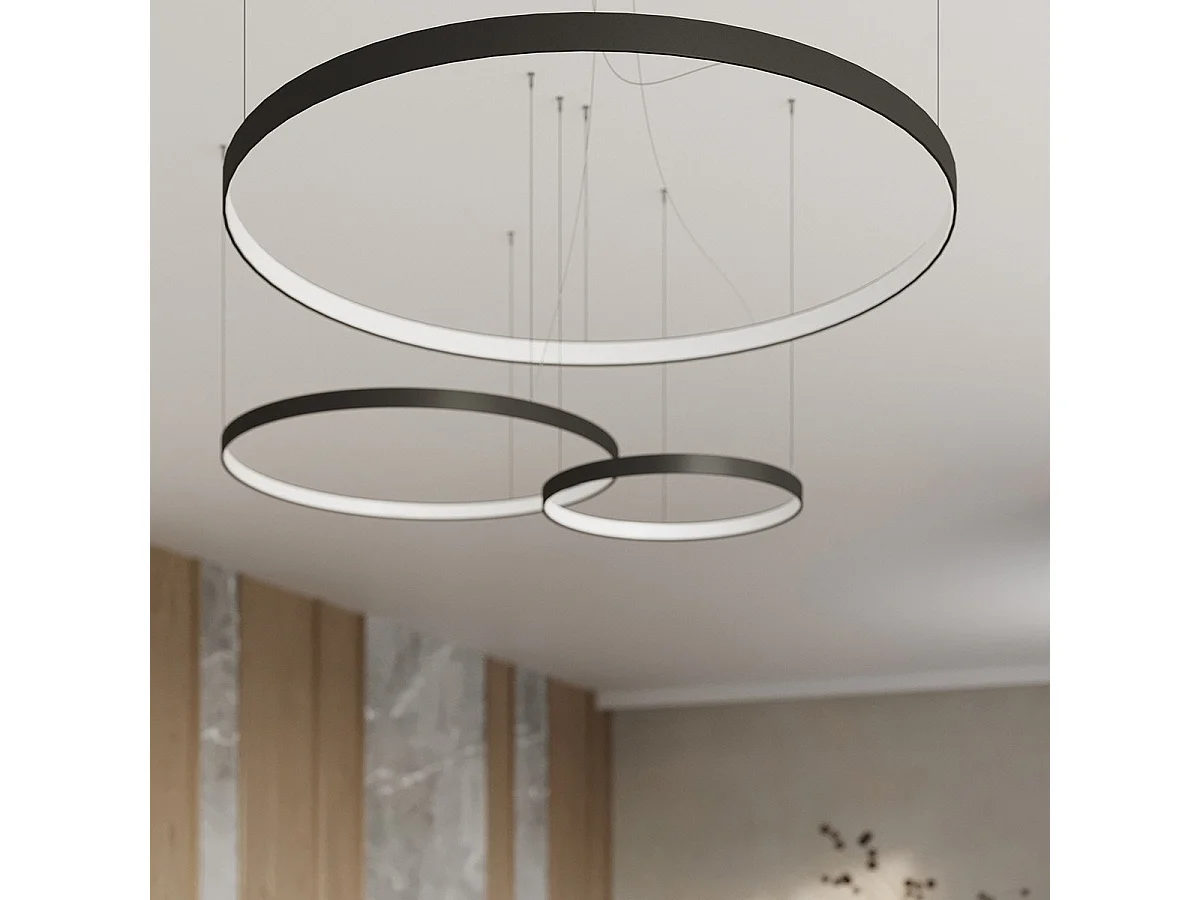 Lustre Nyra 78 noir 4000K