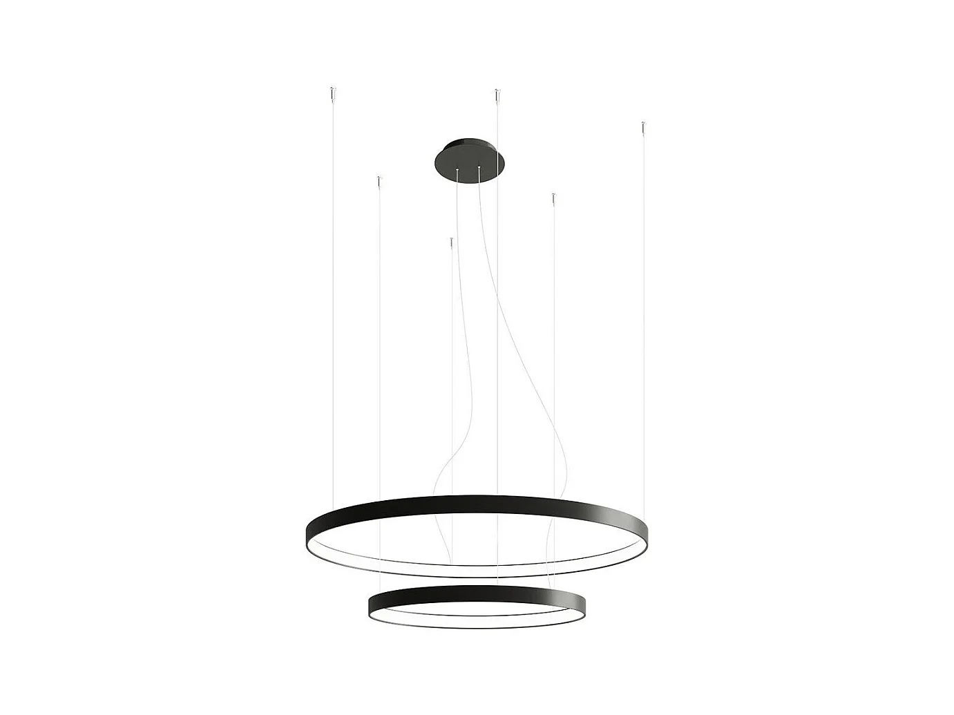 Lustre Nyra 2 55-78 noir 3000K