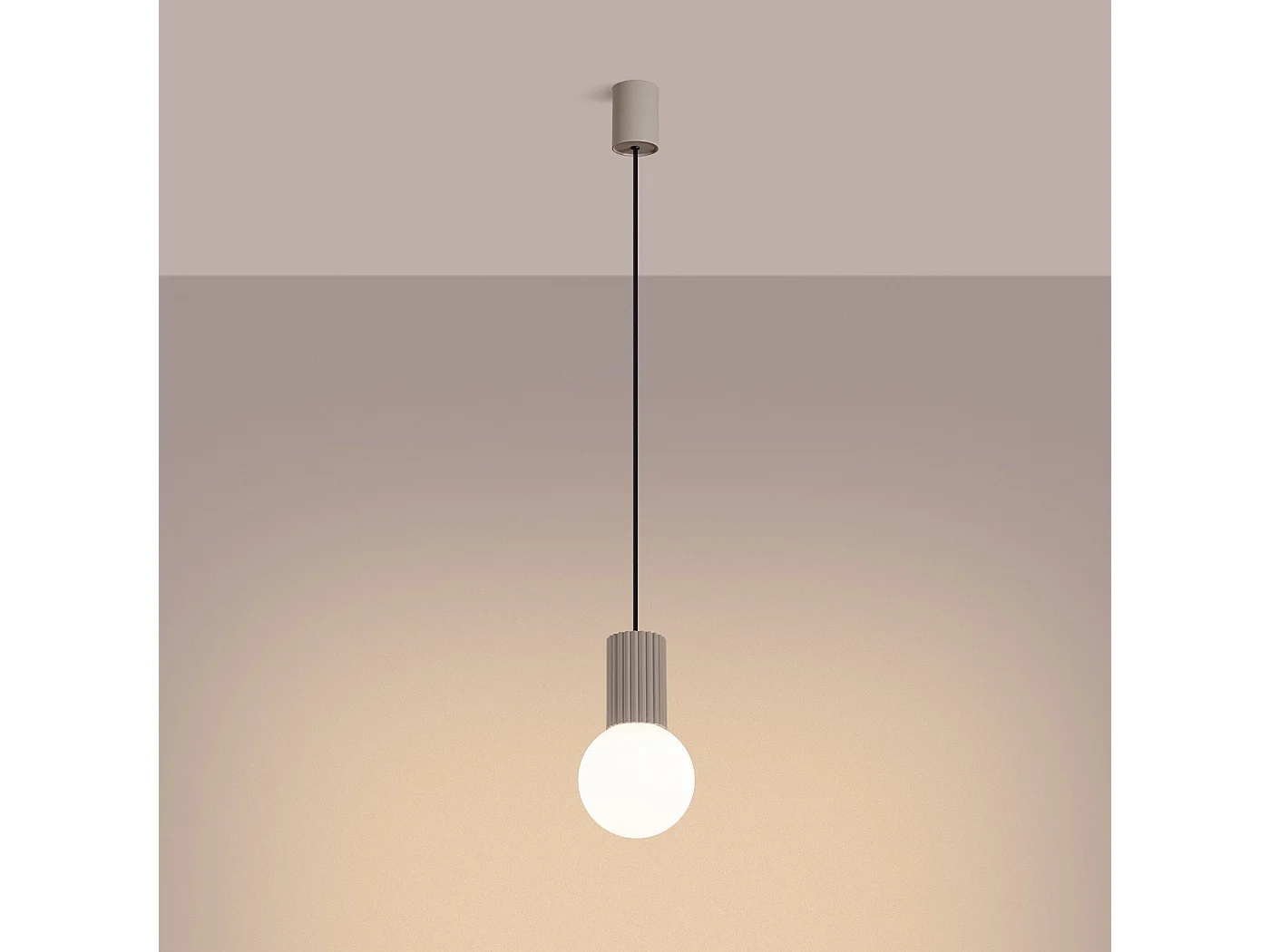 Lampe suspendue Orbis 1 taupe