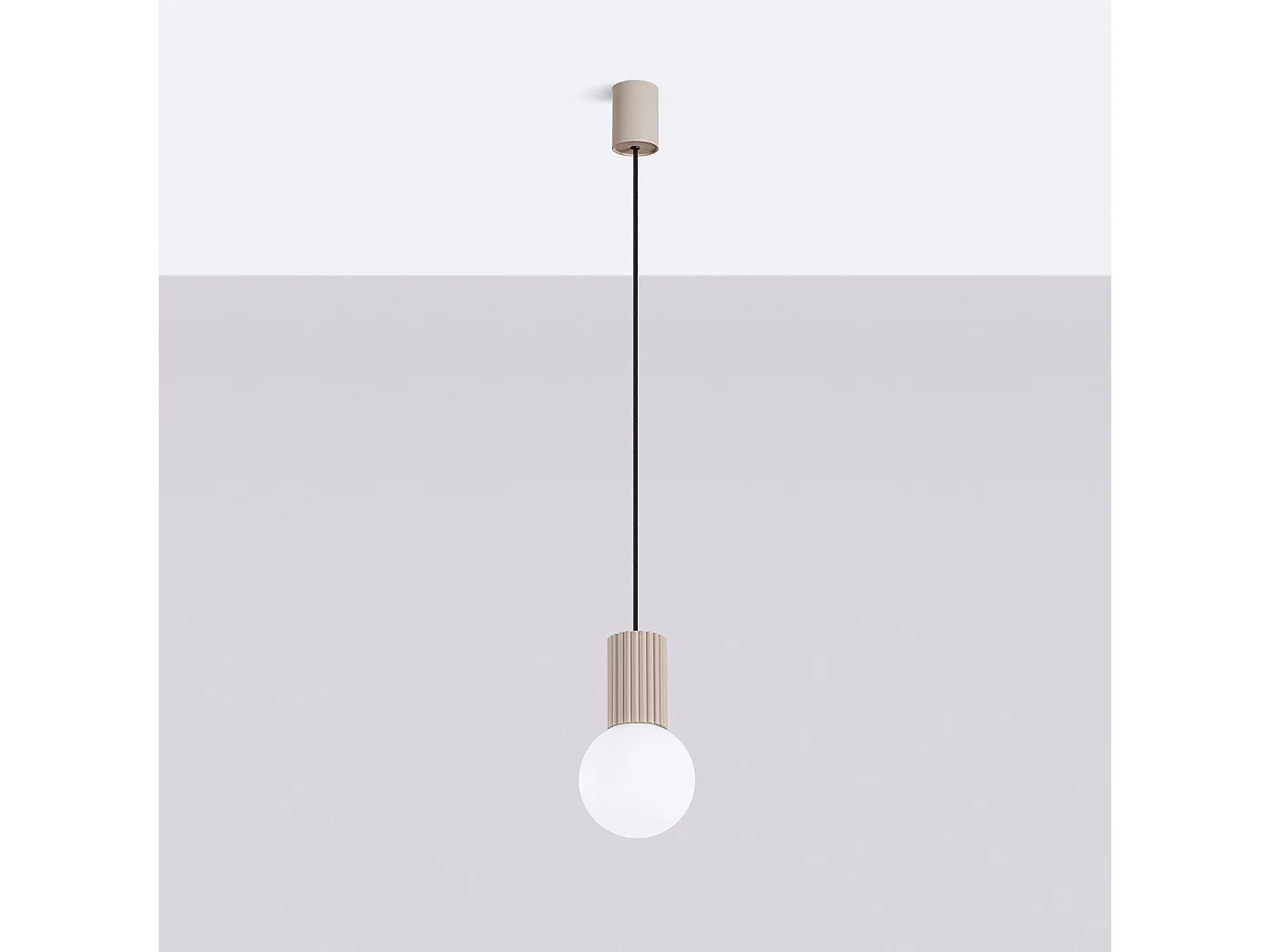 Lampe suspendue Orbis 1 taupe