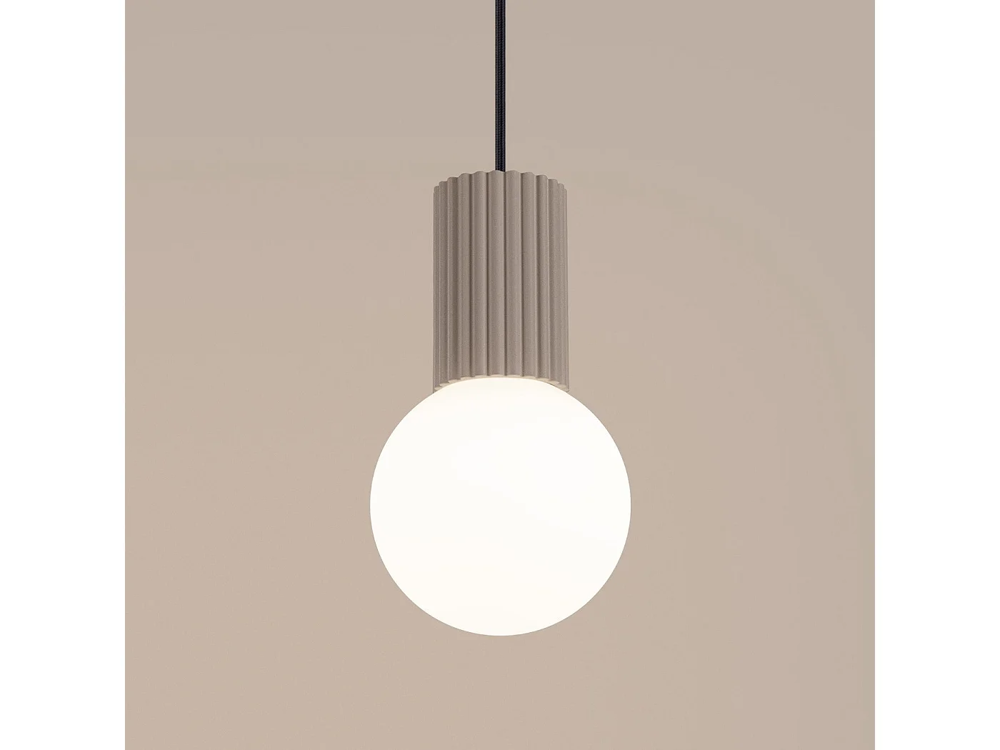 Lampe suspendue Orbis 1 taupe