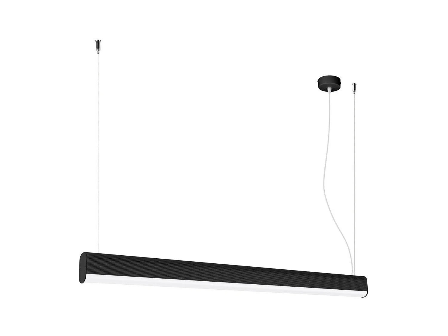 Lampe suspendue Oris noir LED 4000K