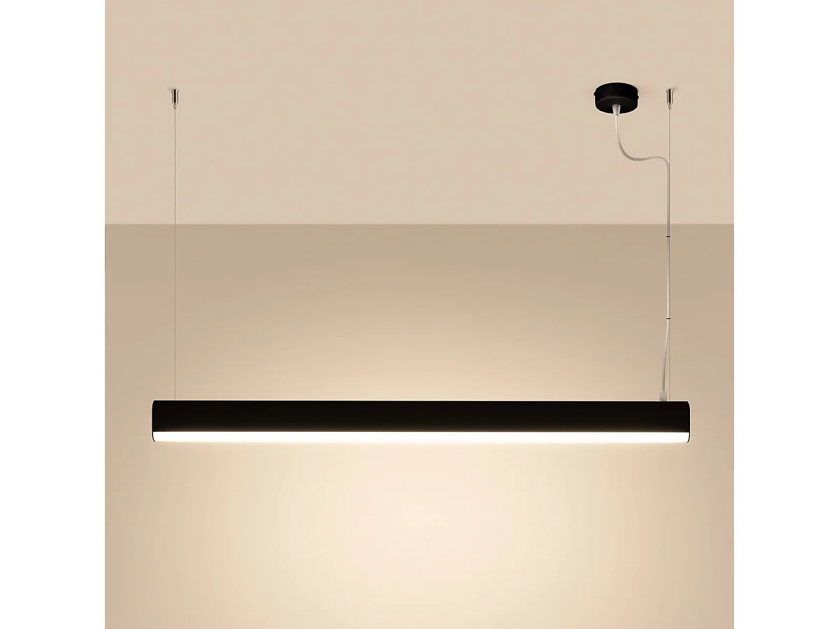 Lampe suspendue Oris noir LED 4000K