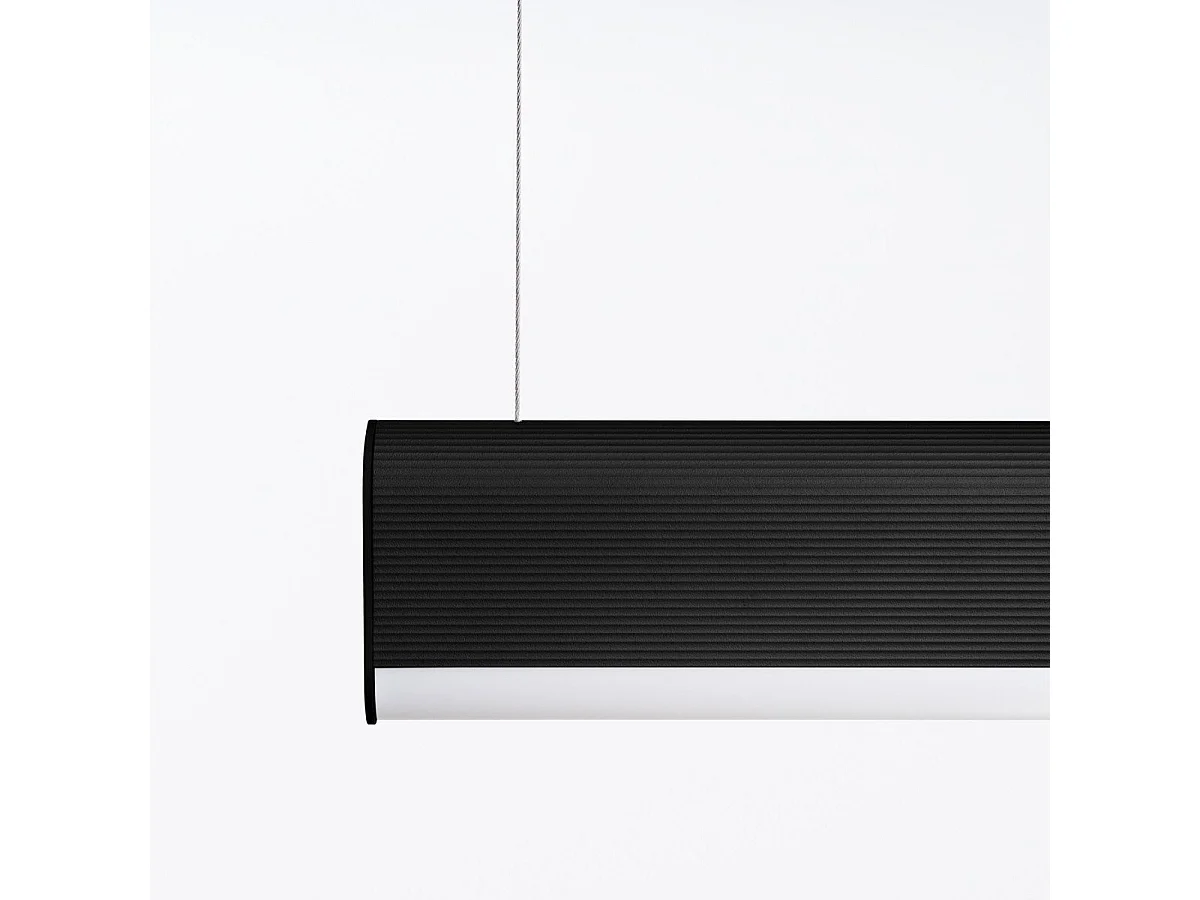 Lampe suspendue Oris noir LED 4000K