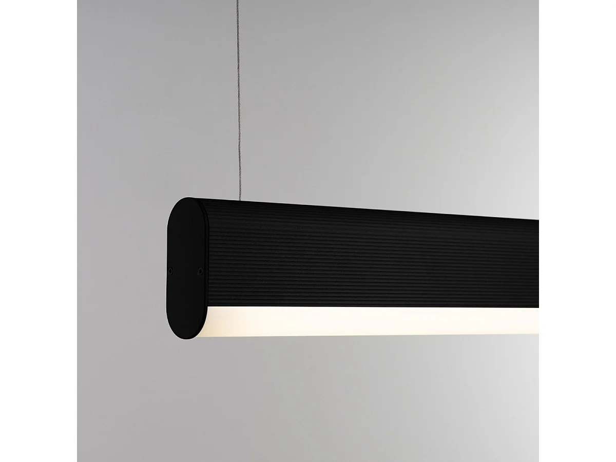 Lampe suspendue Oris noir LED 4000K