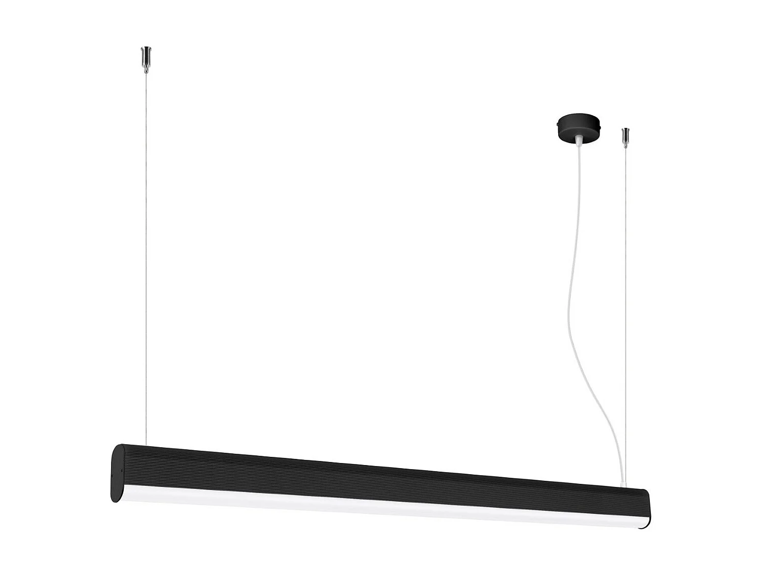 Lampe suspendue Oris noir LED 4000K