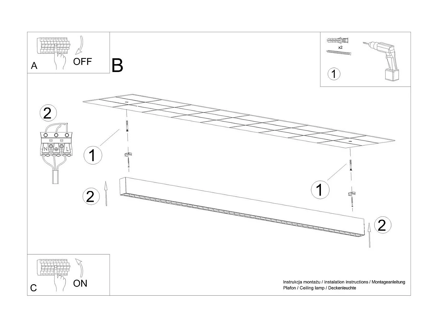 Plafonnier Nysa LED 4000K