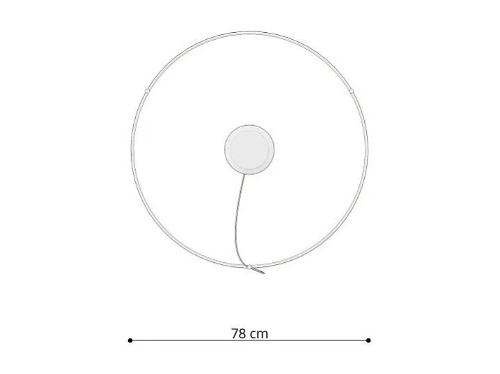 Lustre Nyra 78 blanc 4000K