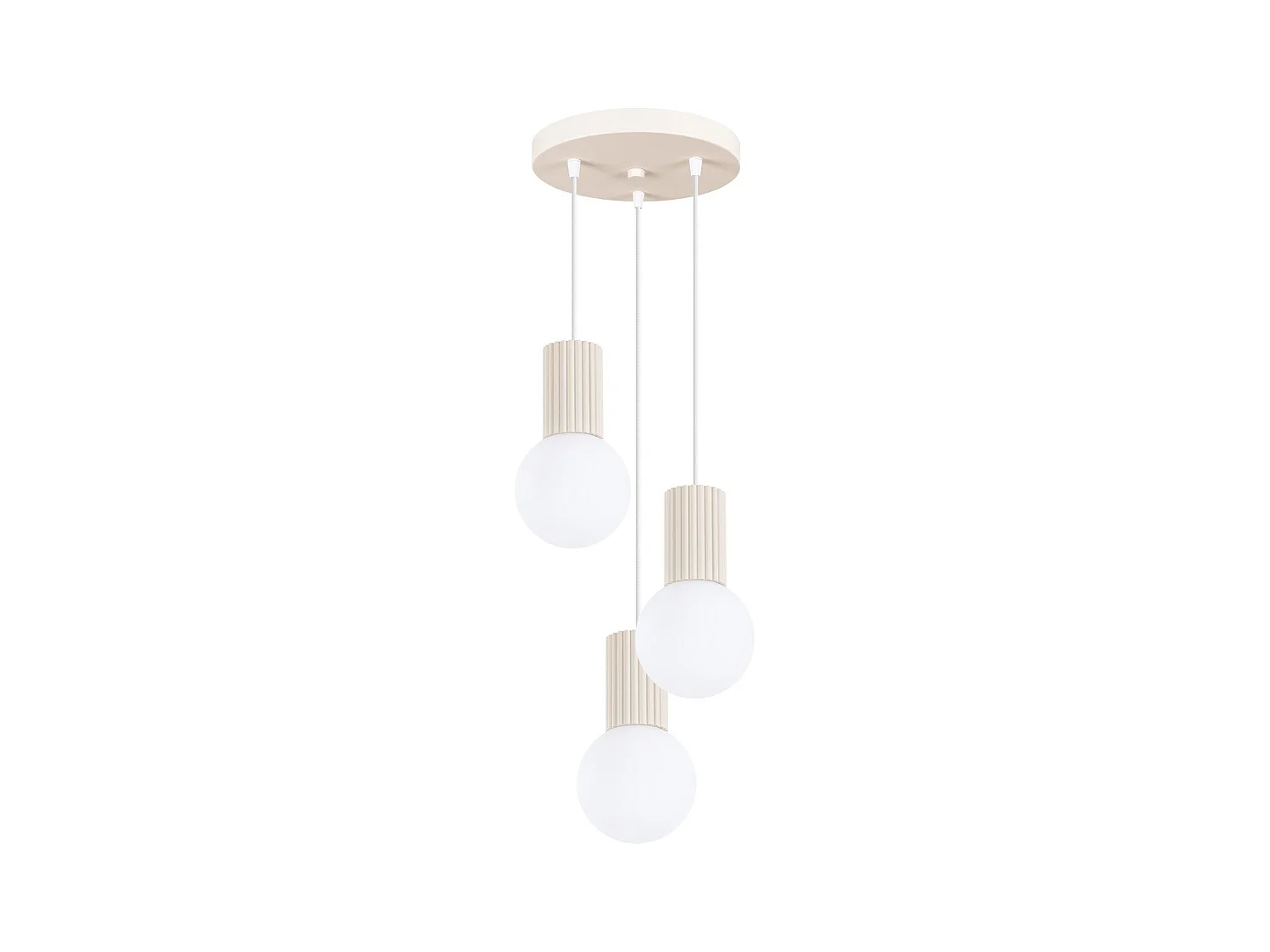 Lampe suspendue Orbis 3P beige