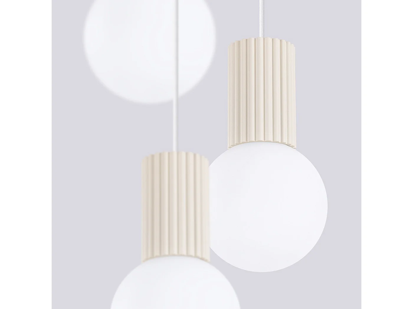 Lampe suspendue Orbis 3P beige