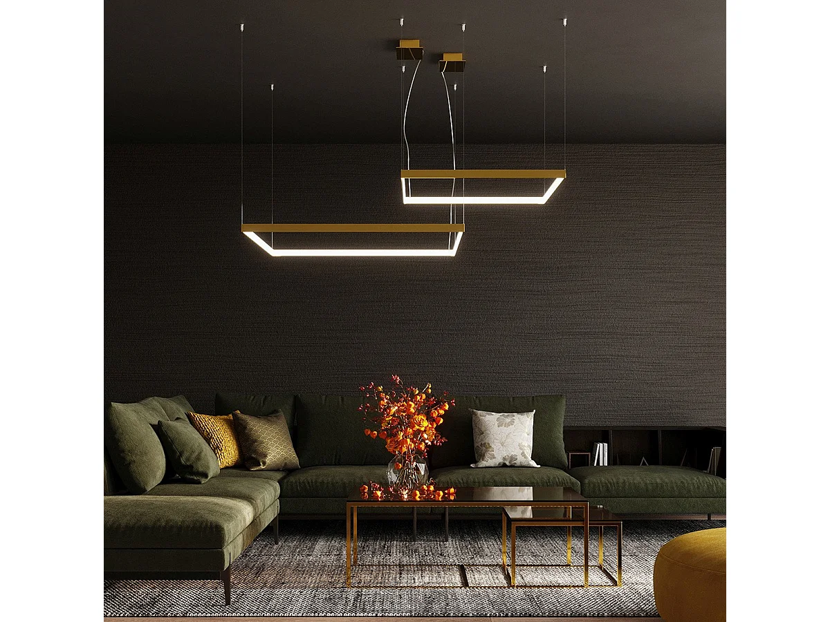 Lustre Luxa L doré 4000K