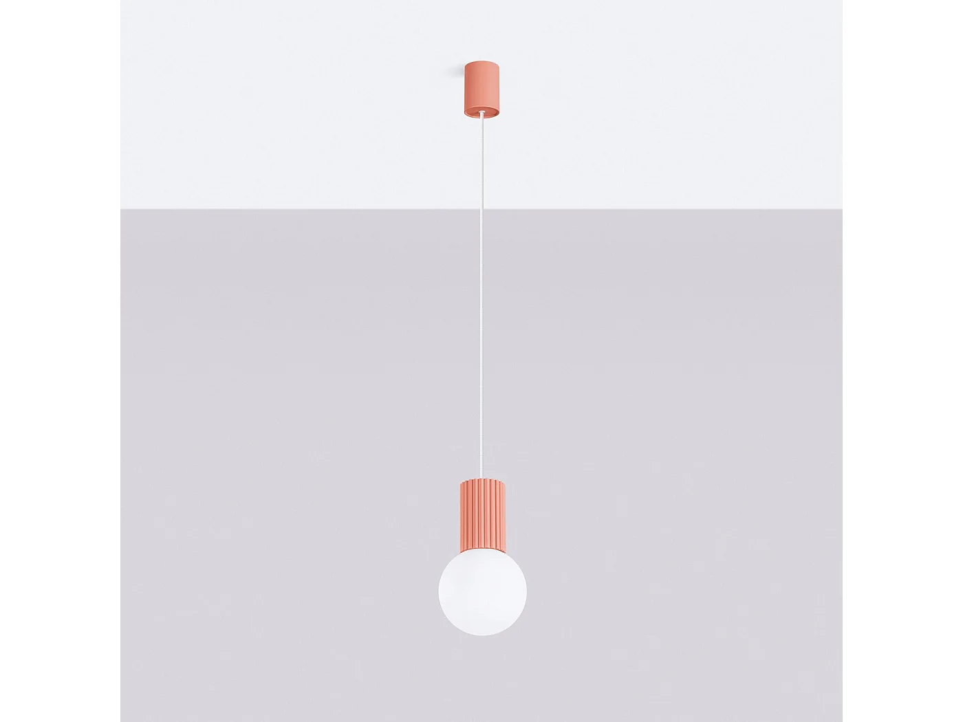 Lampe pendante Orbis 1 peach