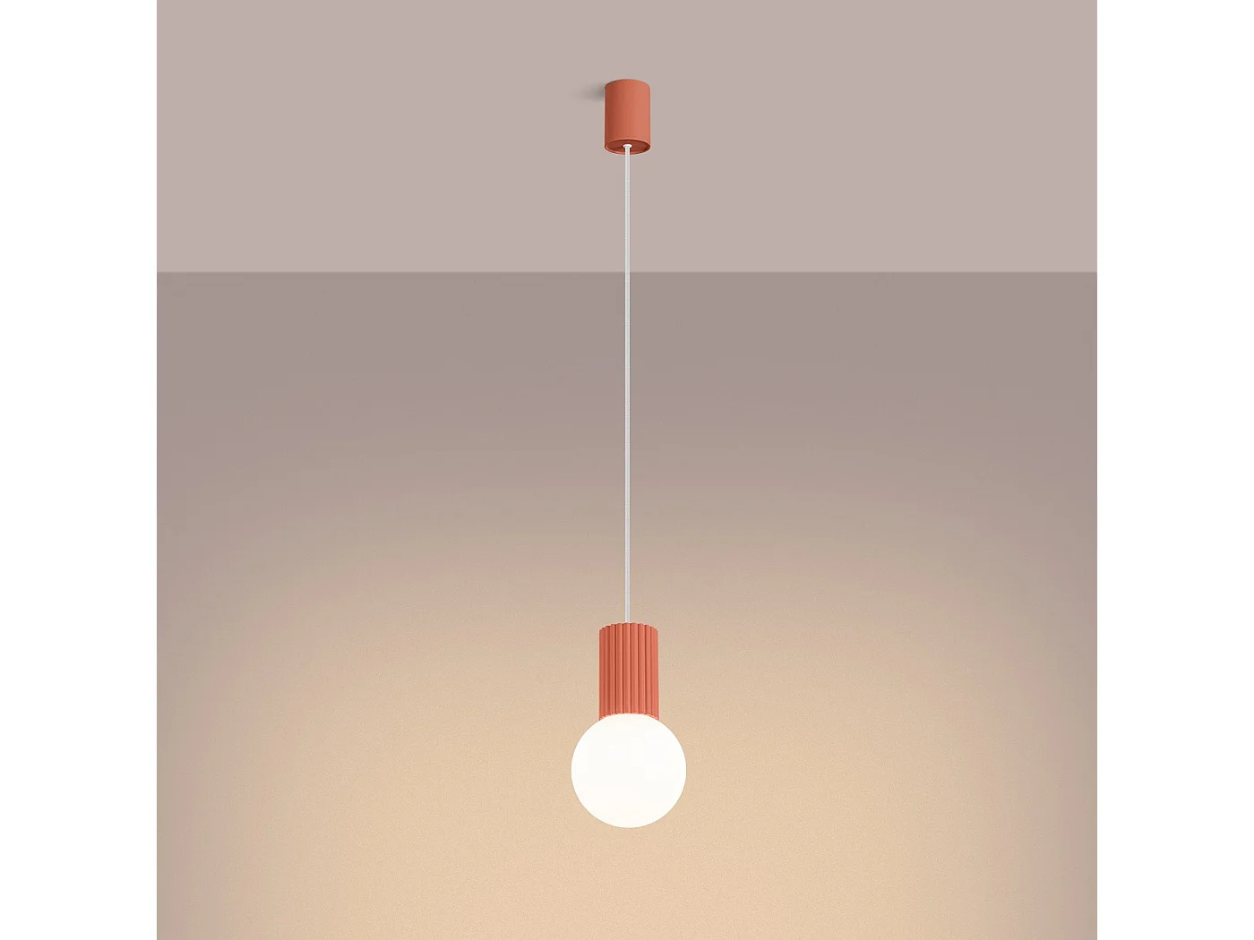 Lampe pendante Orbis 1 peach