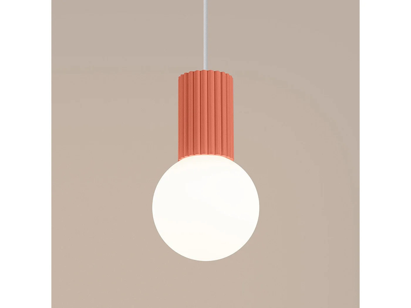 Lampe pendante Orbis 1 peach