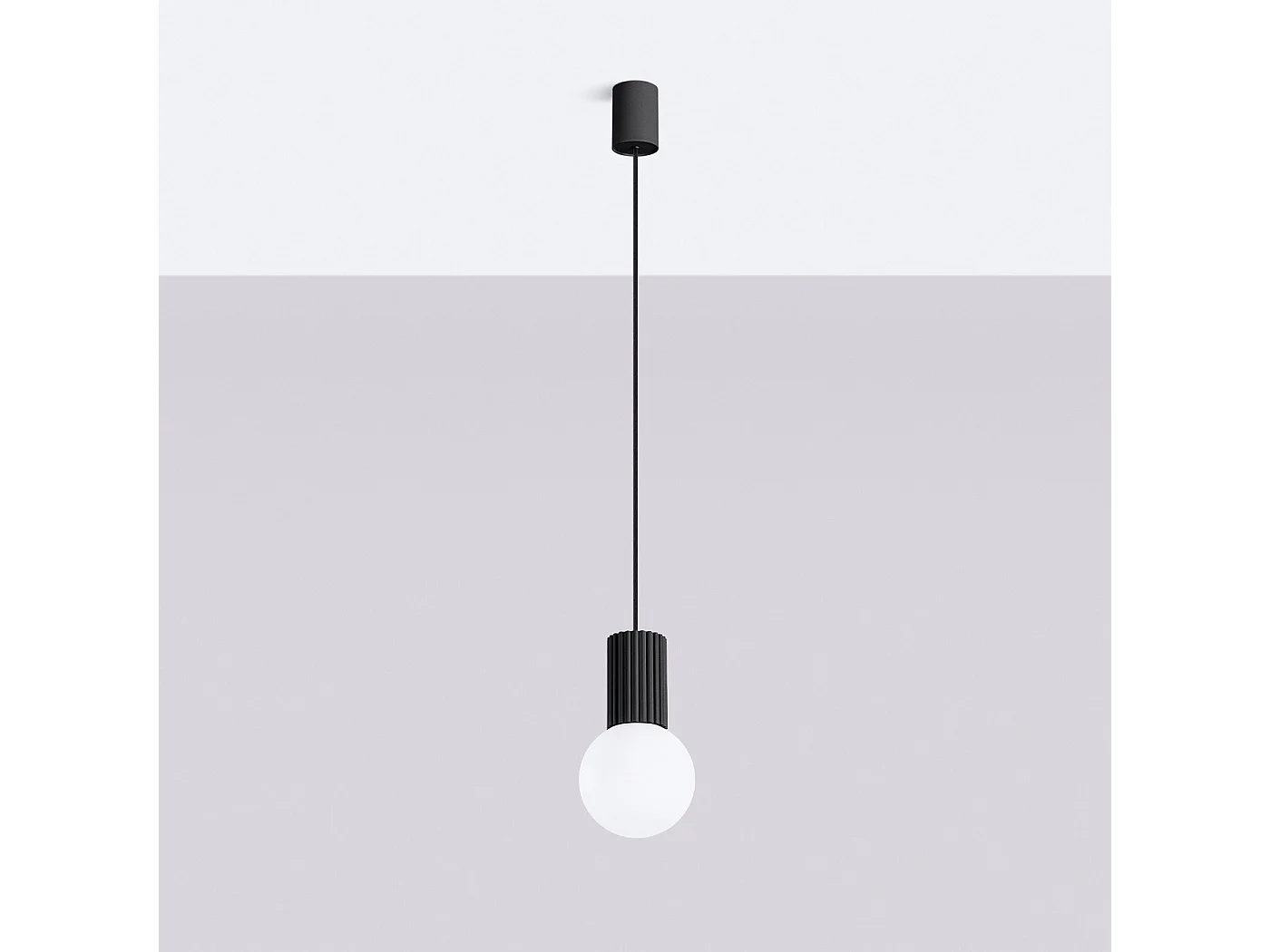 Lampe suspendue Orbis 1 noir