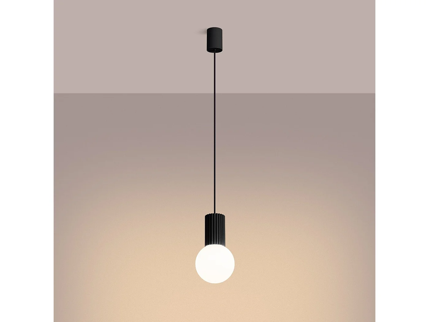 Lampe suspendue Orbis 1 noir