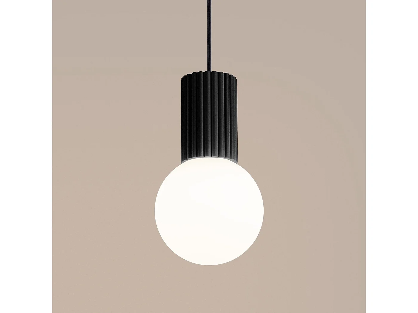 Lampe suspendue Orbis 1 noir