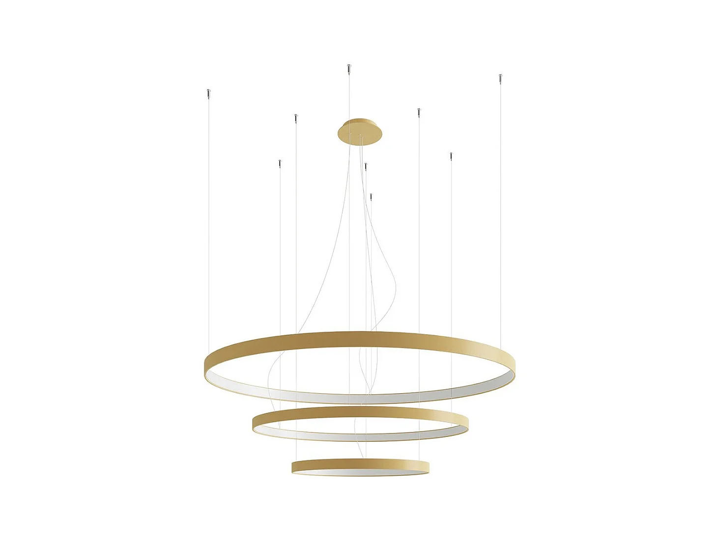 Lustre Nyra 3 55-78-110 doré LED 3000K