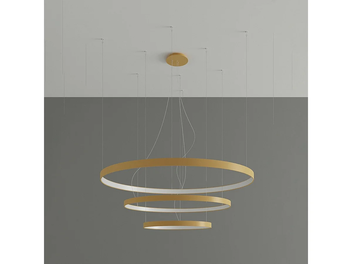 Lustre Nyra 3 55-78-110 doré LED 3000K