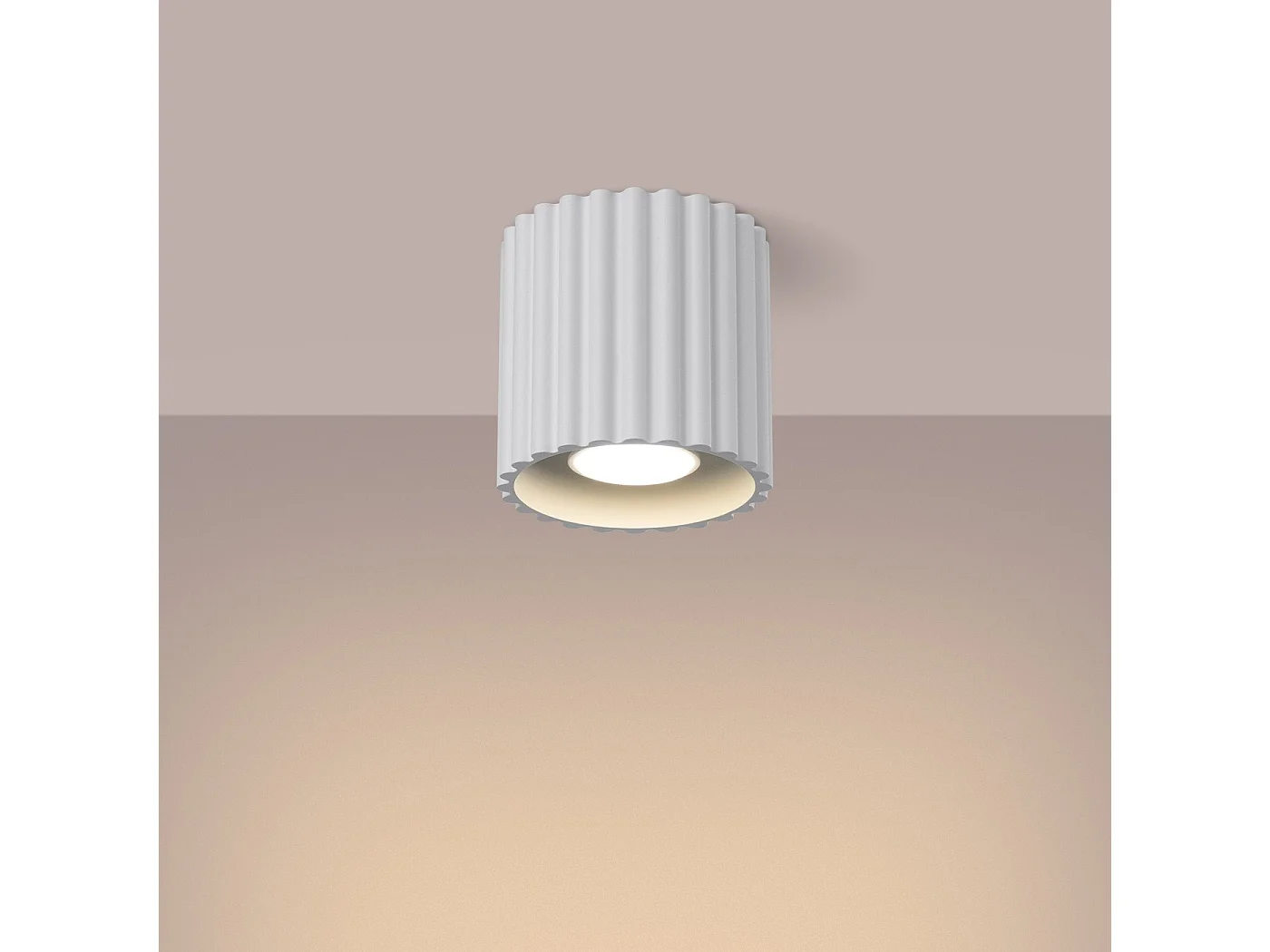 Plafonnier Aurélis 1 blanc GU10