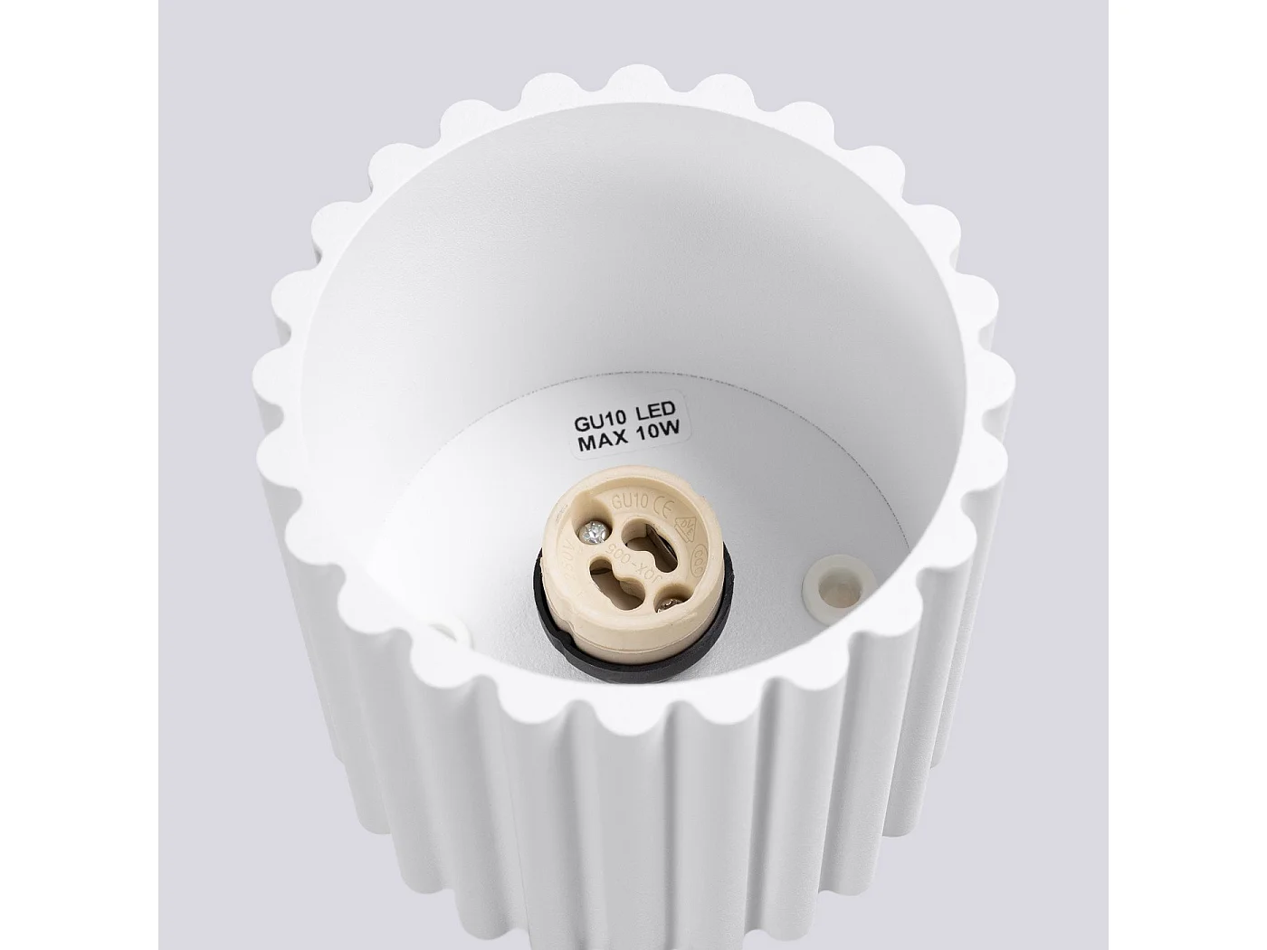 Plafonnier Aurélis 1 blanc GU10