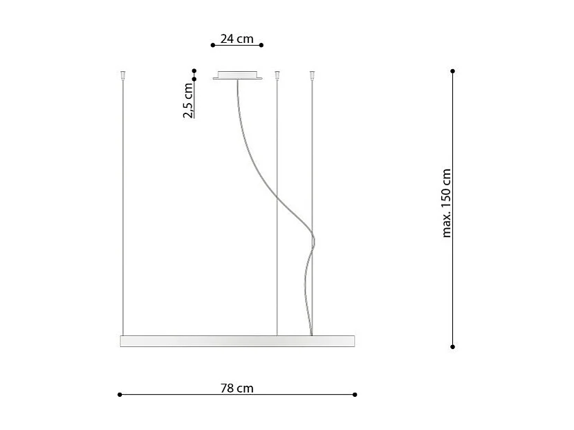 Lustre Nyra 78 doré LED 4000K