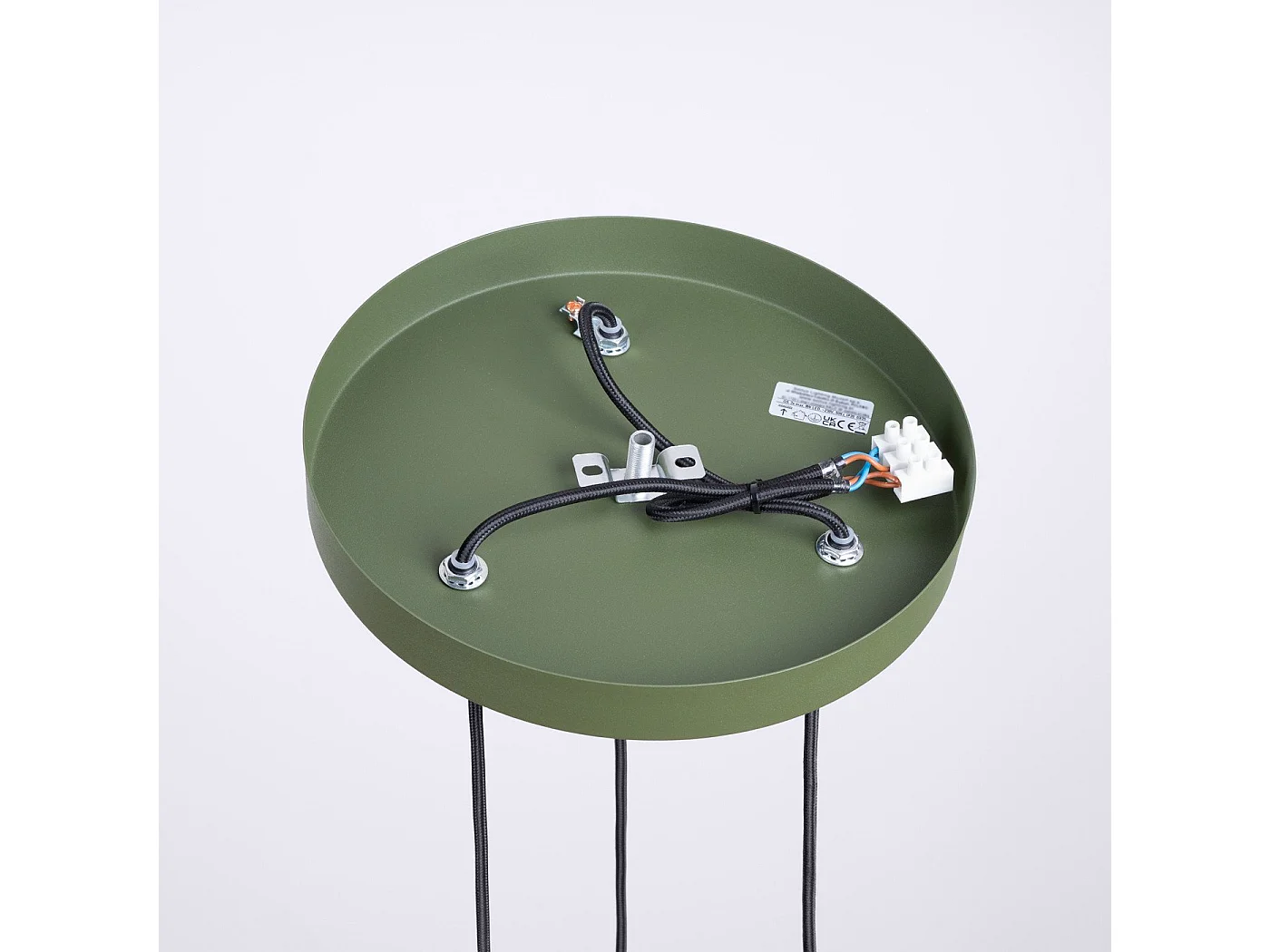 Lampe pendante Orbis 3P vert olive