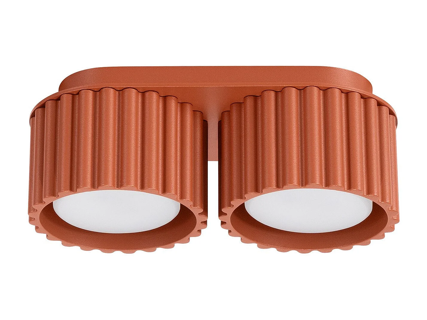 Plafonnier Aurélis 2 rouge ochra Gx53
