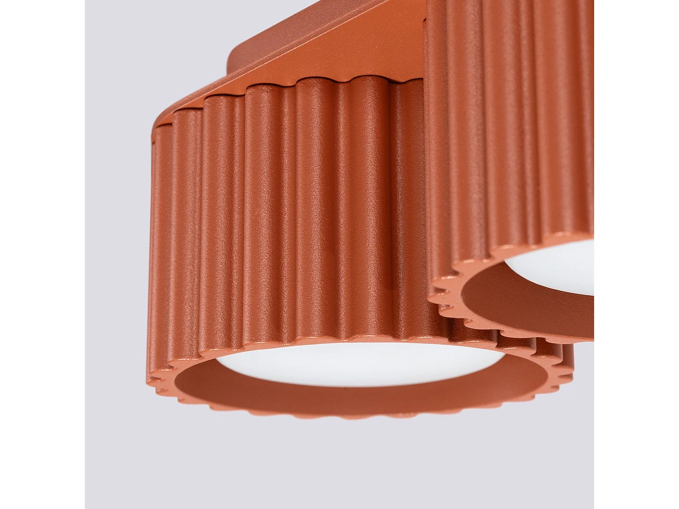 Plafonnier Aurélis 2 rouge ochra Gx53