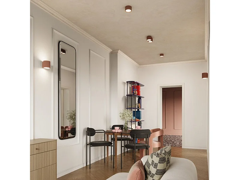 Plafonnier Aurélis 1 moka Gx53