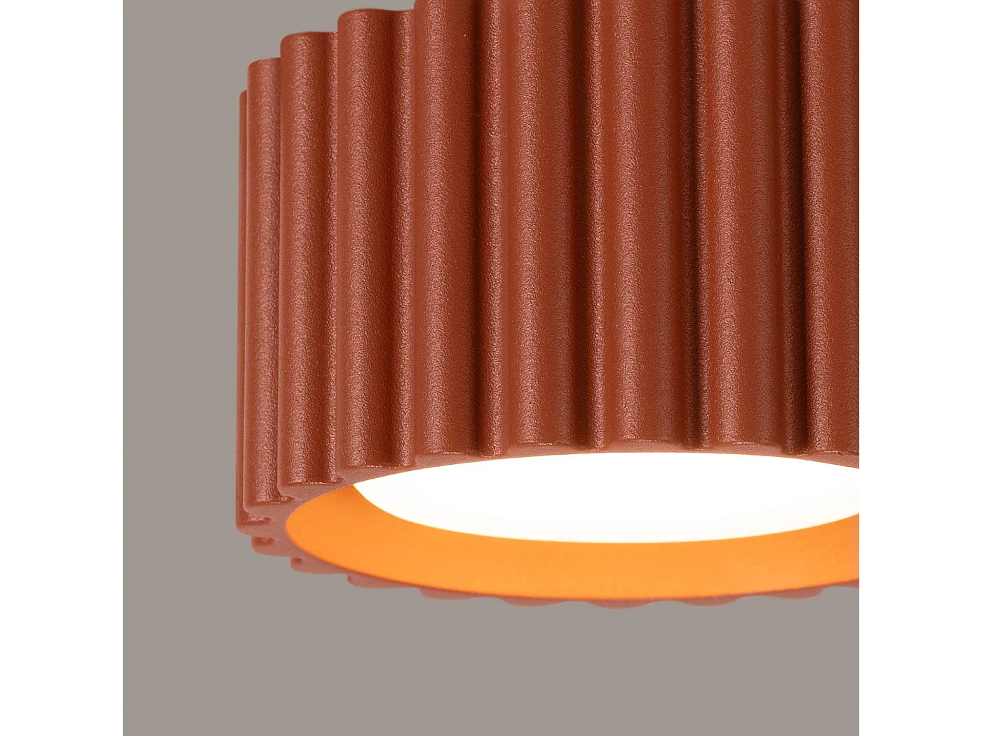 Plafonnier Aurélis 1 rouge ochra Gx53