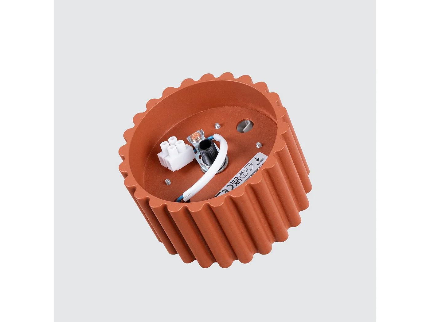 Plafonnier Aurélis 1 rouge ochra Gx53