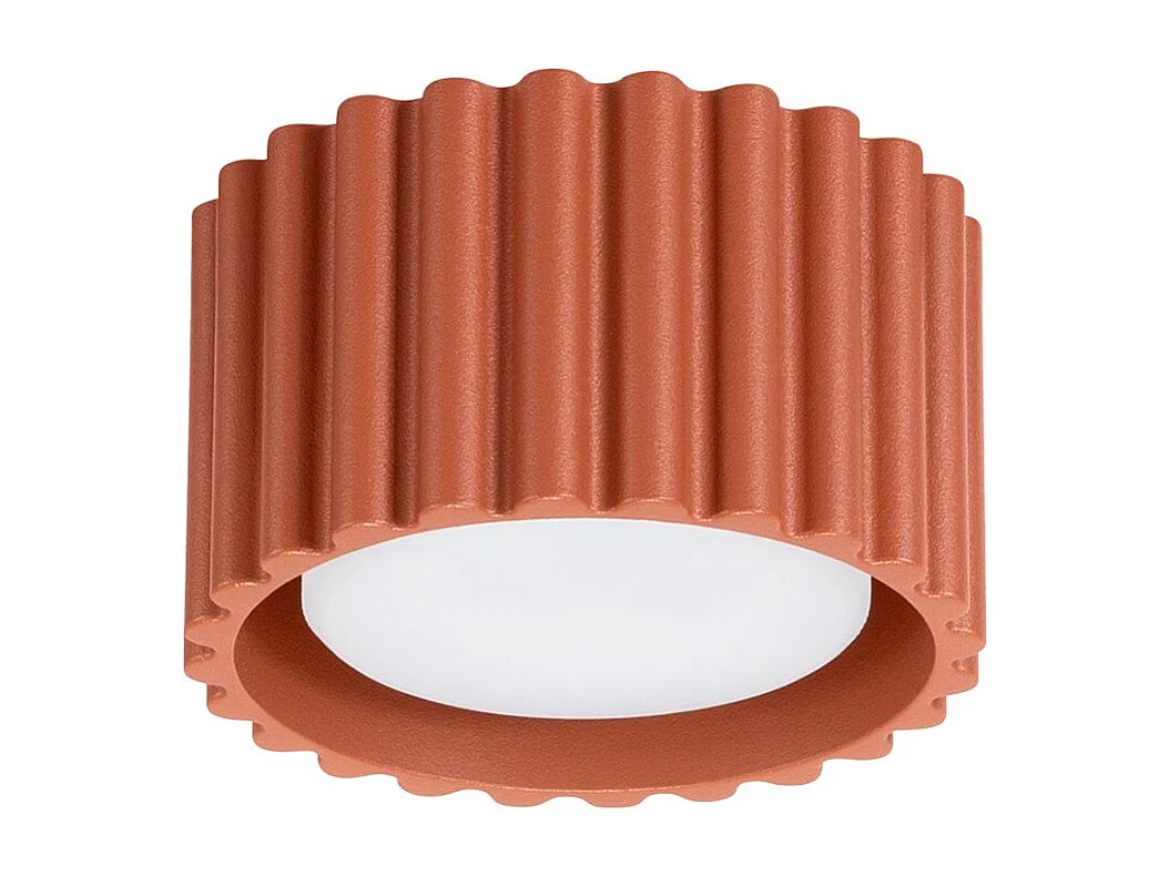 Plafonnier Aurélis 1 rouge ochra Gx53